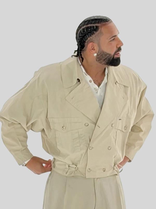 Drake 1980s Italian Vintage Canadian Beige Jacket Drake 1980s Italian Vintage Canadian Beige Jacket
