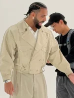 Drake 1980s Italian Vintage Jacket Canadian Beige