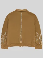 Flame Pearl Velvet Brown Work Jacket