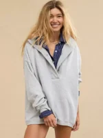 Getaway Quarter Snap Sweatshirt Aerie