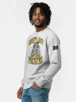 Green Bay Packers Disney x Champion Chewbacca Reverse Weave Sweatshirt - Heather Gray