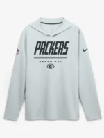 Green Bay Packers Nike Sideline Long Sleeve Hooded T-shirt