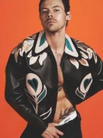 Harry Styles Floral Miu Miu Leather Jacket