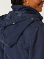 Hollister Peyton Twill Fur Collar Jacket with Hood