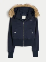 Hollister Peyton Twill Jacket Blue