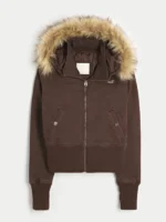 Hollister Peyton Twill Jacket Brown