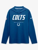 Indianapolis Colts Nike Sideline Game On Long Sleeve Hooded T-shirt
