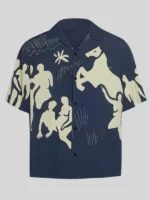 Jacquemus Simon Navy Blue Shirt