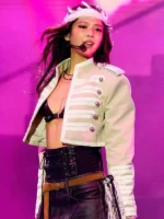 Jennie 2026 Lollapalooza Festival Jacket Light Grey
