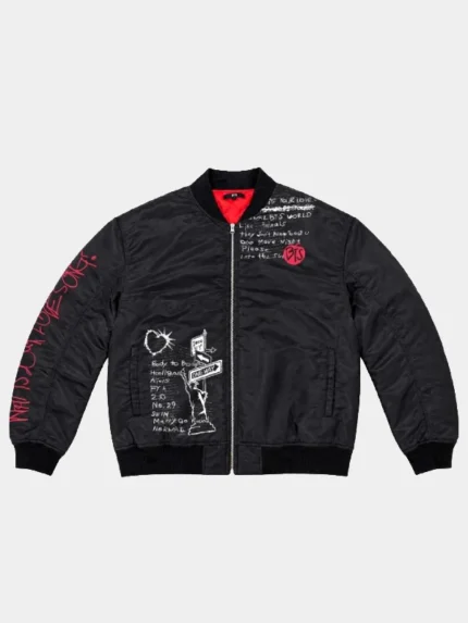 Jungkook Arirang Bomber Jacket Black