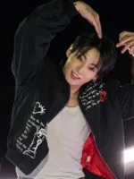 Jungkook Arirang What Is Your Love Song Bomber Jacket Black