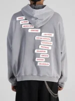 Jungkook BTS World Tour ARIRANG Baltimore Grey Hoodie