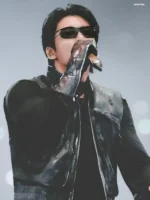 Jungkook BTS World Tour ARIRANG Black Leather Vest