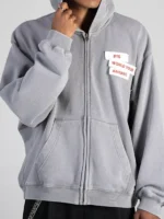 Jungkook BTS World Tour ARIRANG Zipper Grey Hoodie