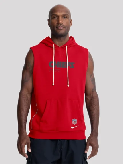 Kansas City Chiefs 2026 Sideline Sleeveless Hoodie