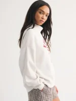Kansas City Chiefs Abercrombie Funnel Neck Sweatshirt Cream