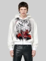 Kanye West Tiger Zip-Up Hoodie