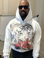 Kanye West Ye Tiger Hoodie White