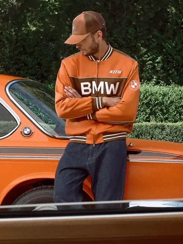 Kith for BMW 2026 Captain Orange Varsity Jacket Kith for BMW 2026 Captain Orange Varsity Jacket