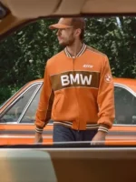 Kith for BMW 2026 Captain Varsity Jacket Orange
