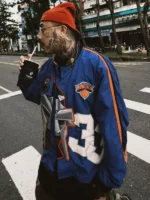 Knicks MF DOOM Jacket Blue