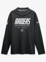 Las Vegas Raiders Nike Sideline Game On Long Sleeve Hooded T-shirt