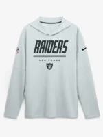 Las Vegas Raiders Nike Sideline Long Sleeve Hooded T-shirt