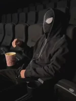 Legacy Wear Spiderman Zip-Up Hoodie Black
