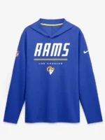Los Angeles Rams Nike Sideline Game On Long Sleeve Hooded T-shirt