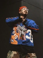 MF DOOM Knicks Jacket Blue