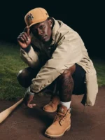 MLB New York Yankees Jazz Chisholm Jr. x Timberland x New Era Brown Track Jacket