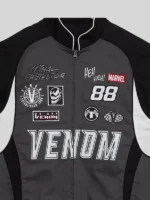 Marvel venom moto biker jacket black
