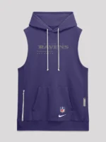 Men baltimore ravens 2026 sideline sleeveless hoodie