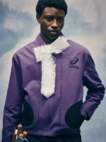 Men carnan x asics path ii purple utility work jacket