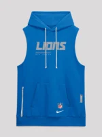 Men detroit lions 2026 sideline sleeveless hoodie