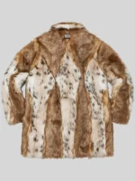 Men supreme lynx fur 2026 windstopper jacket Brown