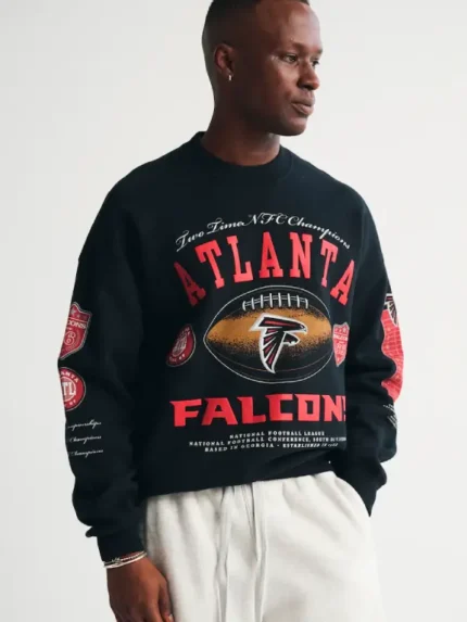 Men's Atlanta Falcons Abercrombie & Fitch Black Fleece Sweatshirt