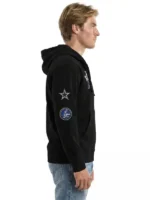 Men's Dallas Cowboys Disney x Champion Black Woody All-Star Full-Zip Hoodie