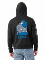 Men's Detroit Lions Disney x Champion Black Simba All-Star Full-Zip Hoodie