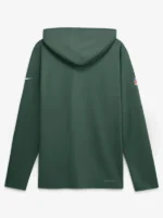 Men's Green Bay Packers Nike Green Sideline Game On Lightweight Long Sleeve Hooded Dri-FIT Top