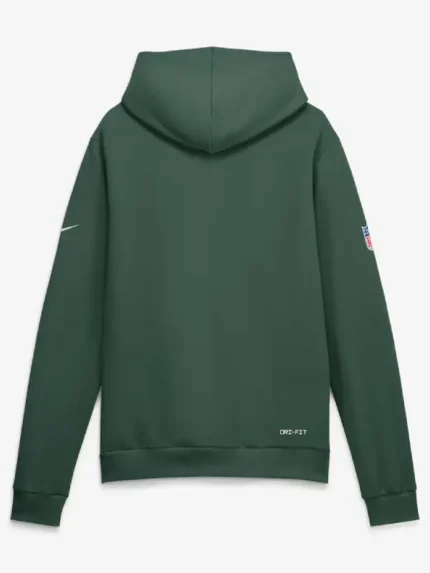 Men's Green Bay Packers Nike Green Sideline Standard Issue Top Prospect Dri-FIT Hoodie