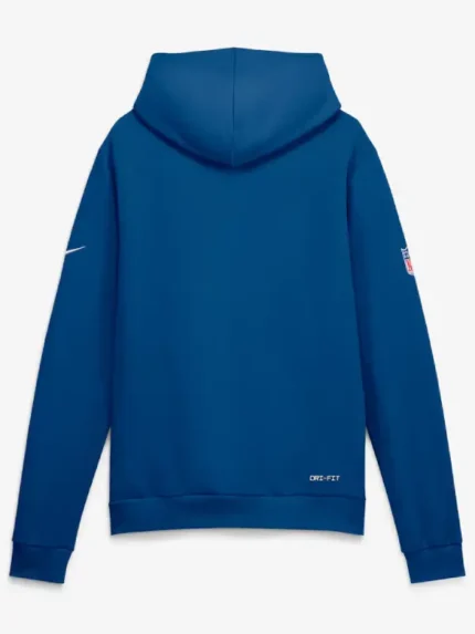 Men's Indianapolis Colts Nike Royal Sideline Standard Issue Top Prospect Dri-FIT Hoodie