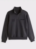Men's Las Vegas Raiders Abercrombie & Fitch Black YPB neoKNIT MAX Half-Zip Top