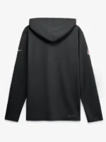 Men's Las Vegas Raiders Nike Black Sideline Game On Lightweight Long Sleeve Hooded Dri-FIT Top
