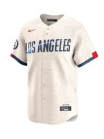 Men's Los Angeles Dodgers Nike Cream City Connect Limited Jersey