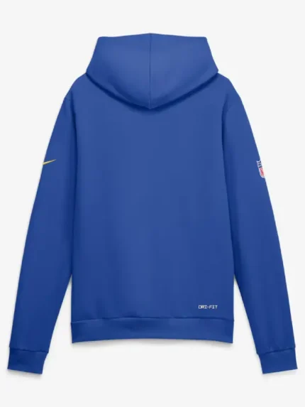 Men's Los Angeles Rams Nike Royal Sideline Standard Issue Top Prospect Dri-FIT Hoodie