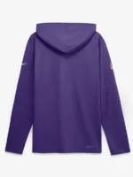Men's Minnesota Vikings Nike Purple Sideline Game On Lightweight Long Sleeve Hooded Dri-FIT Top