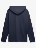 Men's Nike Navy Denver Broncos Sideline Game On Lightweight Long Sleeve Hooded Dri-FIT Top