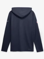 Men's Nike Navy New England Patriots Sideline Game On Lightweight Long Sleeve Hooded Dri-FIT Top