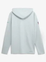 Men's Nike Platinum Miami Dolphins Sideline Game On Lightweight Long Sleeve Hooded Dri-FIT Top